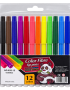 Color Fibre Tip Pens – 12 Colours No.858-12 - 1