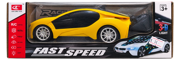 Fast Speed R/C Sports Car – Yellow - 1