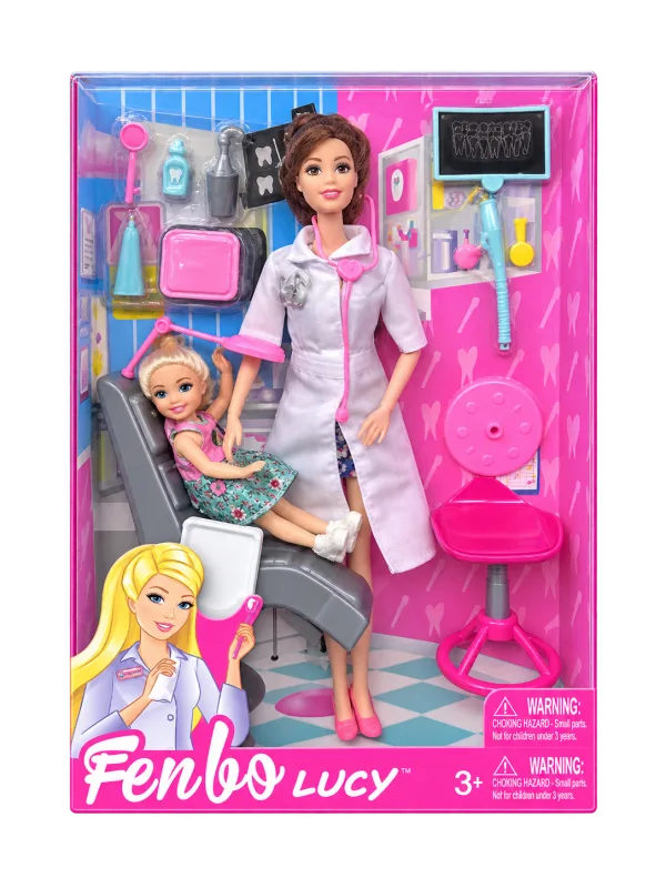 Fenbo Lucy Dentist Doll Set - Pink