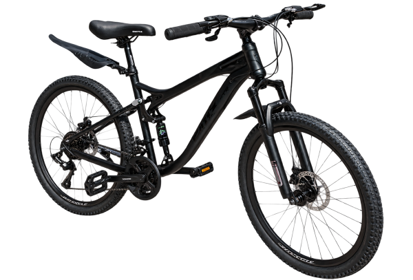 Full Suspension Mountain Bike – Black - 1