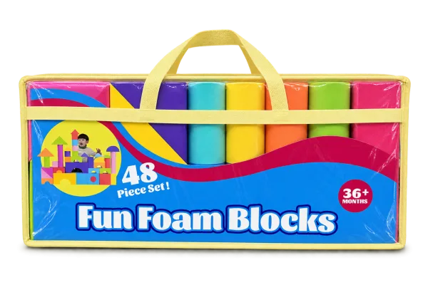 Fun Foam Blocks 48 piece set front