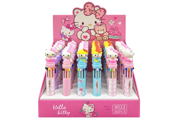 Hello Kitty 10-Colour Ballpoint Pen 9023 - 1