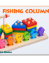 2-in-1 Fishing Column Wooden Preschool Game - 1