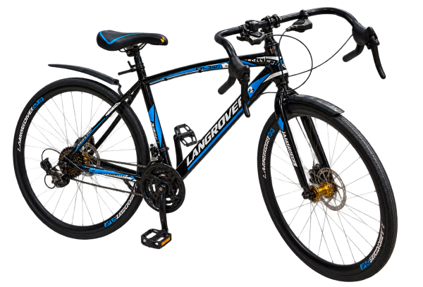 Langrover Road Bike – Black & Blue - 1