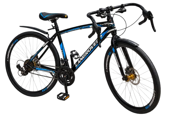 Langrover Road Bike – Black & Blue - 1