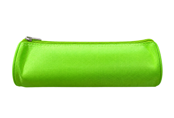 Lime Green Round Pencil Case - 1