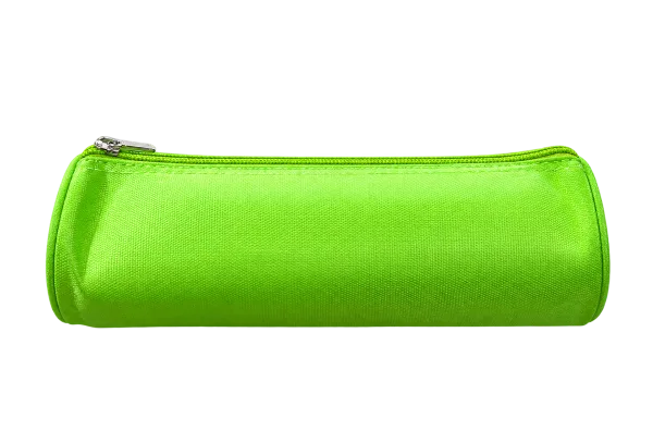 Lime Green Round Pencil Case - 1