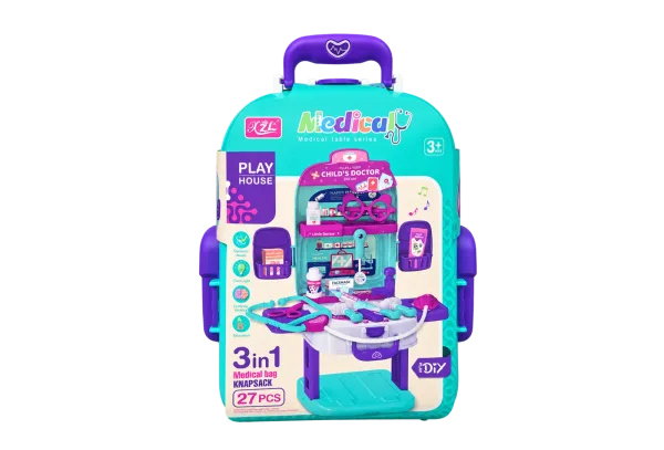 Medical Play House 3-in-1 Knapsack Doctor Set - front