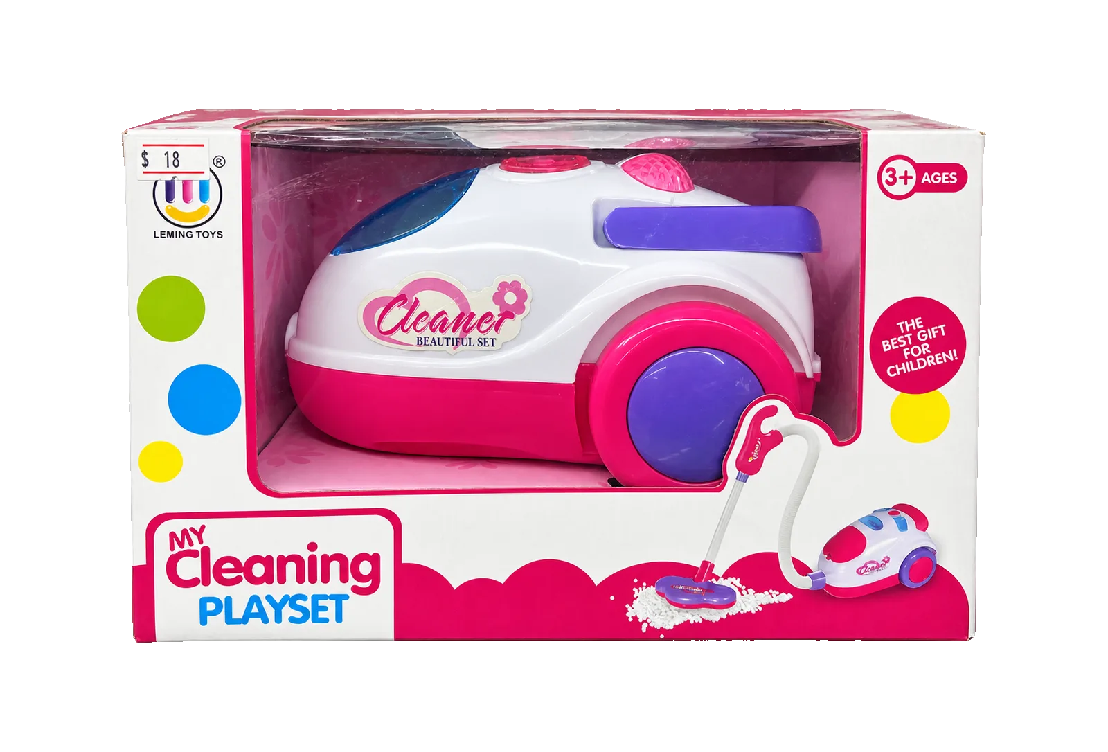 My Cleaning Playset Toy Vacuum Cleaner - front My Cleaning Playset Toy Vacuum Cleaner - front