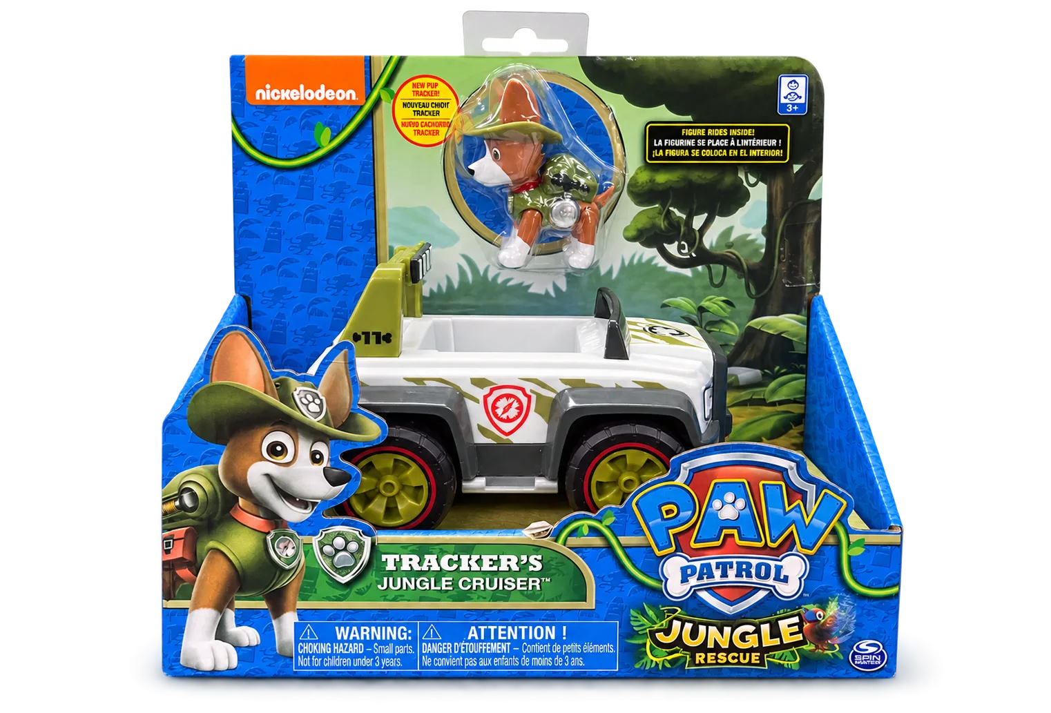 Paw Patrol Tracker's Jungle Cruiser front view Paw Patrol Tracker's Jungle Cruiser front view