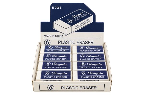 Penguin Plastic Eraser E-208B - 1