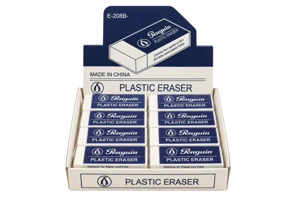 Penguin Plastic Eraser E-208B - 1