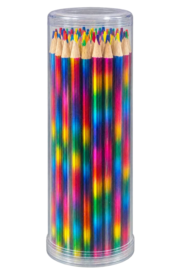 Rainbow Multi-Colour Pencils – Tube - 1