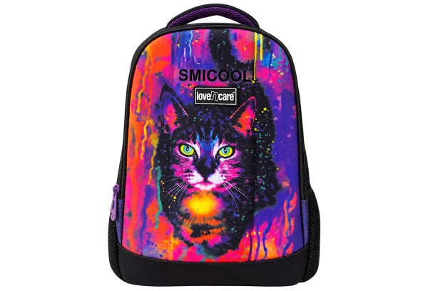 Smicool Neon Cat School Backpack - 1