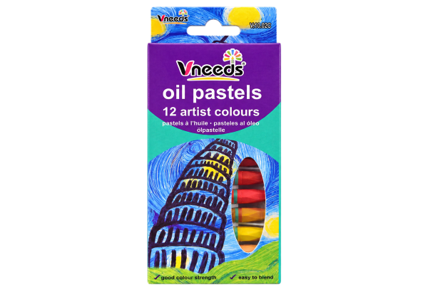 Vneeds Oil Pastels – 12 Artist Colours - 1