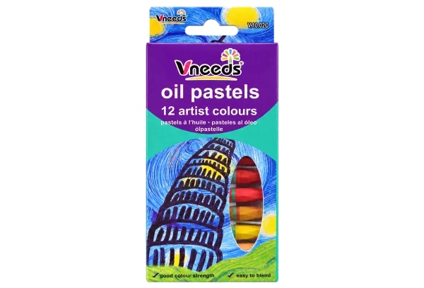 Vneeds Oil Pastels – 12 Artist Colours - 1