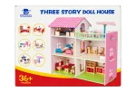 Yuanda Three Story Wooden Doll House YD-8089 - front