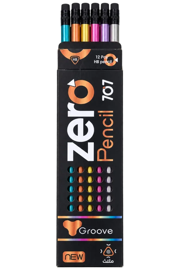 Zero Groove Triangular HB Pencils – 12 pcs - 1