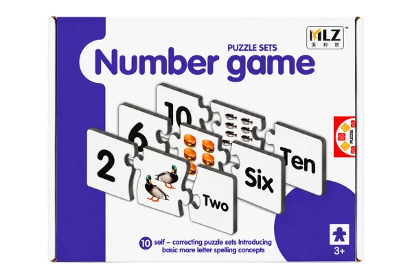 Number Game Educational Puzzle Set 99010 - 01-front