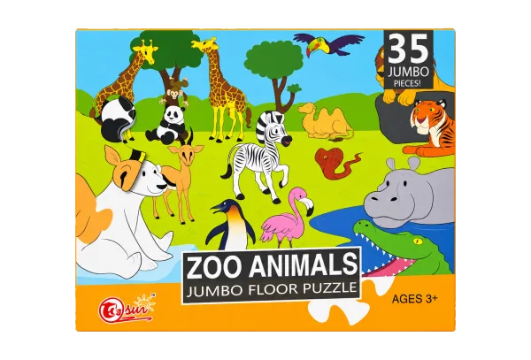 Zoo Animals Jumbo Floor Puzzle 88130 - 01-edited